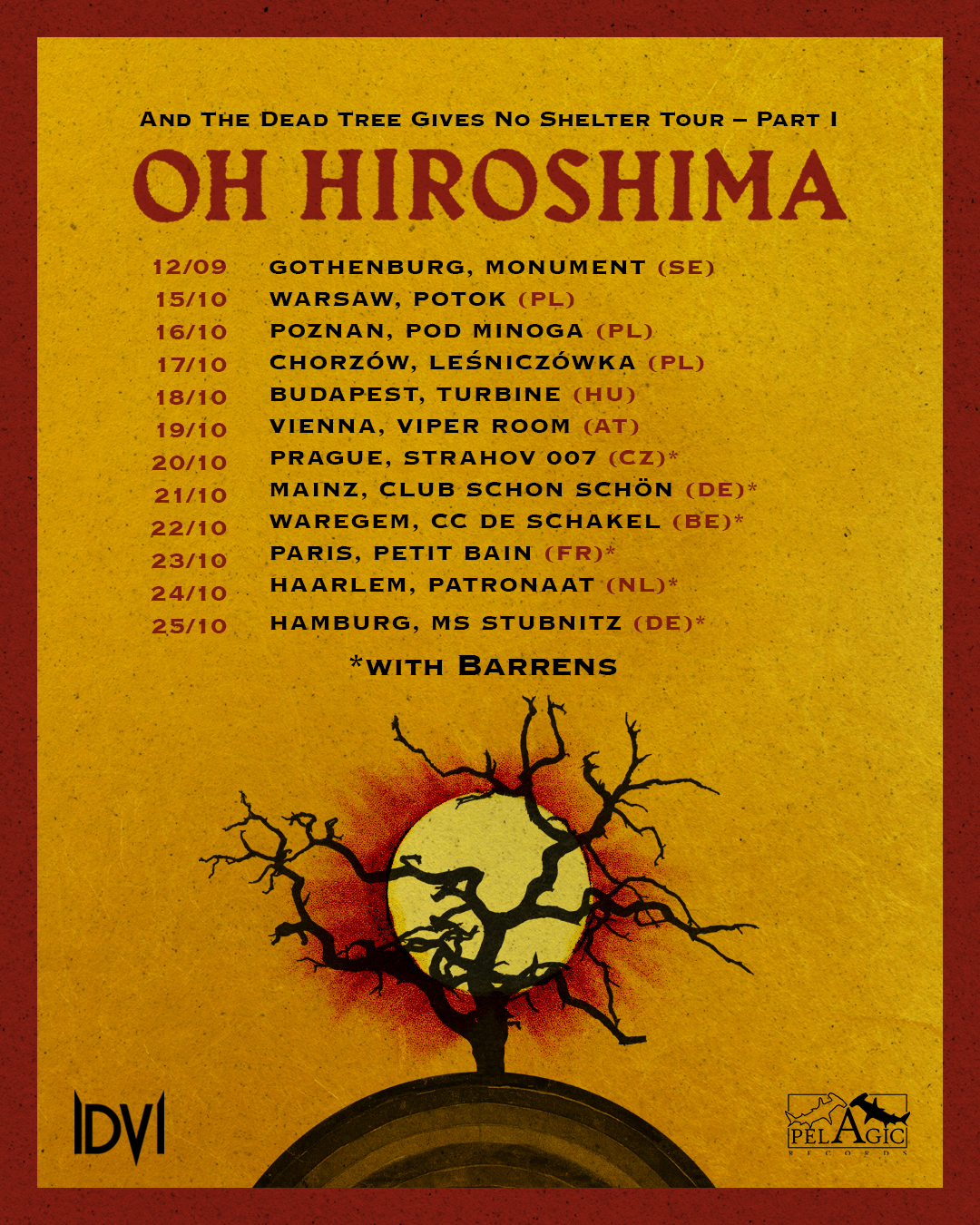 Oh Hiroshima (SE) + Barrens (SE) | (Post-Rock, Pelagic Records)